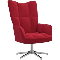 vidaXL Relaxsessel Weinrot Samt