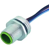 Murr Elektronik M12 Flanschstecker A-cod. Vorderwandmontage PP-Litze 5x0.34 0.2m