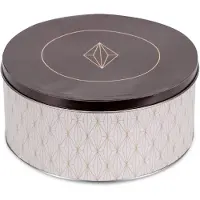 Städter Gebäckdose Vanilla Diamonds Rund Weissblech Bunt ca 22 cm