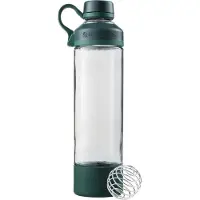 Bigbuy Trinkflasche Mantra Glas (ClearSip-TrinkĂ¶ffnung aus Glas und mit Schraubverschluss) 600ml dunkelgrĂĽn