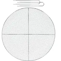 Esschert Design BBQ-Grillrost für die Feuerschale M Japan-Style - Metall