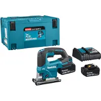 Makita DJV 184 RTJ Akku Pendelhub Stichsäge 18 V Brushless + 2x Akku 5,0 Ah + Ladegerät + Makpac