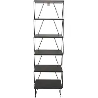 Chic Home Collection | Bücherregal Balaban Grijs Spaanplaat 48x165x31 cm | NADUVI