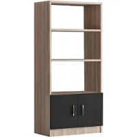 Chic Home Collection | Bücherregal Ella Naturel Spaanplaat 63.6x37.6x140 cm | NADUVI
