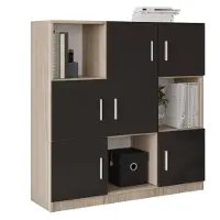 Emob | Wandschrank Zoë Naturel Spaanplaat 119.9x37.6x121.8 cm | NADUVI