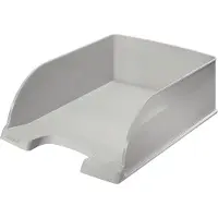 Leitz Ablagekorb Plus Jumbo 5233, DIN A4, 4 Stück, grau