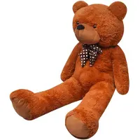 vidaXL Teddybär Kuscheltier Plüsch Braun 242 cm