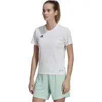 Adidas Fußballtrikot PERFORMANCE "ENTRADA 22 TRIKOT", Damen, Gr. XS, weiß, Obermaterial: 100% Polyester, bestickt, V-Ausschnitt, Trikots Fußballtrikot