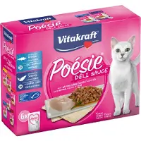 Vitakraft Poésie Délice mit Fisch Nassfutter Katze Multipack (6 x 85 g)