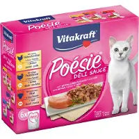 Vitakraft Poésie Délice mit Fleisch Nassfutter Katze Multipack (6 x 85 g)