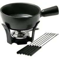 Boska Fondue-Set Nero Black / Silver