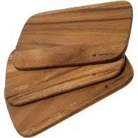 Zassenhaus Frühstücksbretter 3er-Set Akazie 22x15x1 cm