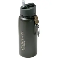 LifeStraw Edelstahl Wasserfilterflasche Go 650ml