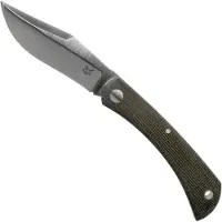 FOX Knives Libar FX-582 Green Canvas Micarta Slipjoint Taschenmesser