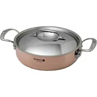 De Buyer 6241.24, Sauteuse-Pfanne, Kupfer, Edelstahl, Kupfer, Edelstahl, 3,1 l, Edelstahl, Keramik, Gas, Halogen, Induktion, Versiegelte Platte
