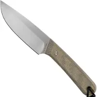 The James Brand The Hell Gap - OD Green / Stainless / Micarta / Straight Messer