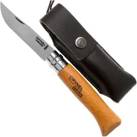 Opinel Wooden Gift Box Nº8+sheath Taschenmesser