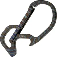 CIVIVI Click CA-01B Flamed Carabiner, Karabinerhaken-Tool