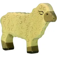 Holztiger Schaf, stehend