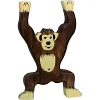Holztiger Schimpanse, stehend
