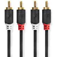Nedis Audiokabel Stereo 2X R AC Male - 2X RCA Male