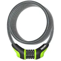 Onguard Neon Combi Kabelschloss Grün 180 cm x 12 mm Grün 180 cm x 12 mm