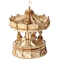 Robotime Rolife 3D Holzpuzzle Karussell 174 Teile