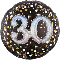 Amscan Multi Balloon Sparkling Birthday 30 Folienballon v