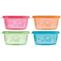 Nuby Picknick Schälchen mit Deckel 240 ml Schale Schüsseln 4-er Pack | Gr.: onesize