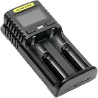 Nitecore UMS2, Lithium-Eisen-Phosphat (LiFePO4), Lithium-Ion (Li-Ion), Nickel-Cadmium (NiCd), Nickel-Metallhydrid..., AA, AAA, AAAA, C, D