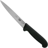 Victorinox V-5.37 03.16 Filetiermesser Fibrox 16 cm, Edelstahl, schwarz