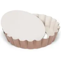 Patisse Quiche-Form mit losem Boden 25 cm Stahl-Kupfer