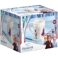 Creative Craft Group bemalen Sie Ihre Tasse Frozen II Mädchen weiß 3-teilig