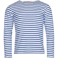 Armor Lux Streifenshirt Weiß Sternblau Gestreift Herren Mariniere