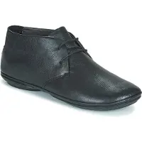 Camper für Damen. K400221-004 Rechts Nina Leder-Knöchelstiefel schwarz (36), Wohnung, Schnürsenkel, Lässig