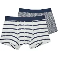 Petit Bateau Boxershorts - 2er-Pack - Navy/Weißgestreift - - 12 Jahre (152) - Boxershorts