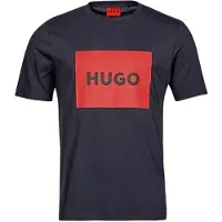 HUGO BOSS für Herren. 50467952 Dulive navy t-shirt (XXL), Lässig, Baumwolle, Kurzarm, Nachhaltig, Marine