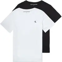 Calvin Klein Jeans T-Shirt-Set Monogram IB0IB01093 Weiß Regular Fit 128