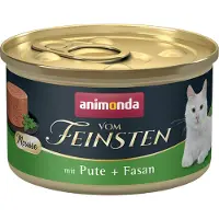 Animonda Vom Feinsten Vom Feinsten Nassfutter mit Pute und Fasan Mousse für adulte Katzen getreidefrei 12x85 g