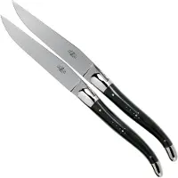 Laguiole T22MINBF Horn poliert 2-teiliges Steakmesserset