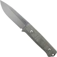 Lionsteel B40 green canvas micarta B40-CVG Bushcraftmesser