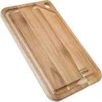 Tramontina Teak-Holz Steak Schneidebrett von , Maße ca. 40 x 24 x H:1,8 cm