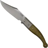 Lionsteel Gitano Green Canvas Micarta GT01 CVG Taschenmesser, Gudy van Poppel Design