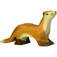 Holztiger Marder aus Holz