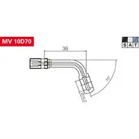 TRW Vario Anschluss In Titanfarben MV10D70