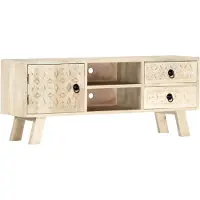 vidaXL TV-Schrank 110 x 30 x 44 cm Massivholz Mango