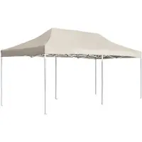 vidaXL Profi-Partyzelt Faltbar Aluminium 6x3 m Creme