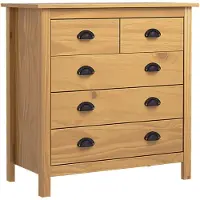 vidaXL Sideboard Hill 79x40x80 cm Massivholz Kiefer