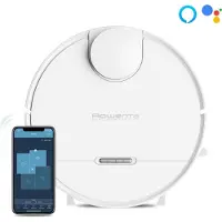 Rowenta X-Plorer Serie 95 Total Care Connect RR7987, Beutellos, Weiß, Rund, Ladend, 60 dB, 0,22 l