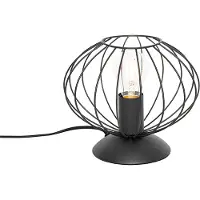 QAZQA Industrielle Tischlampe schwarz - Margarita